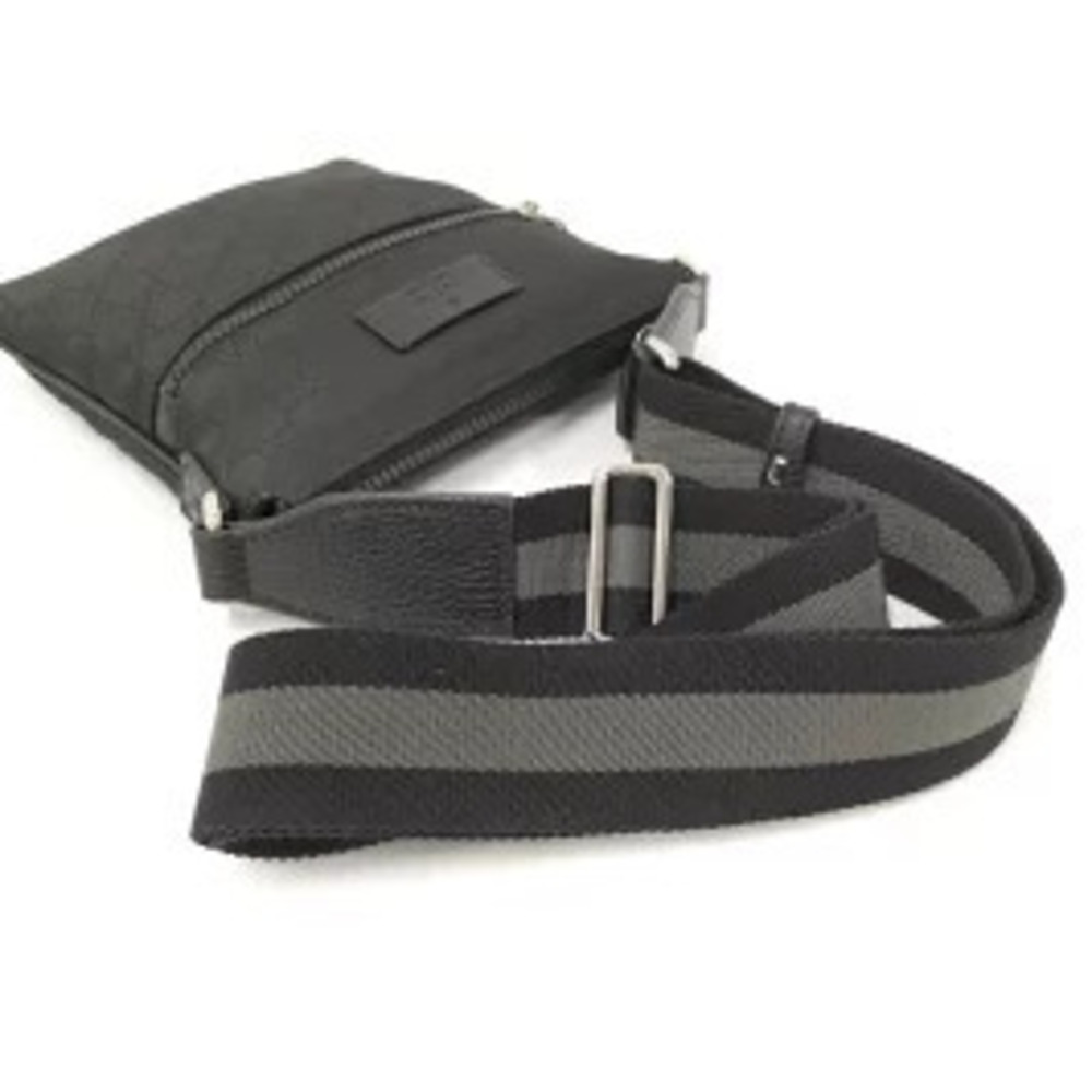 Gucci GG Canvas Messenger Crossbody Bag Black - Picture 7 of 9